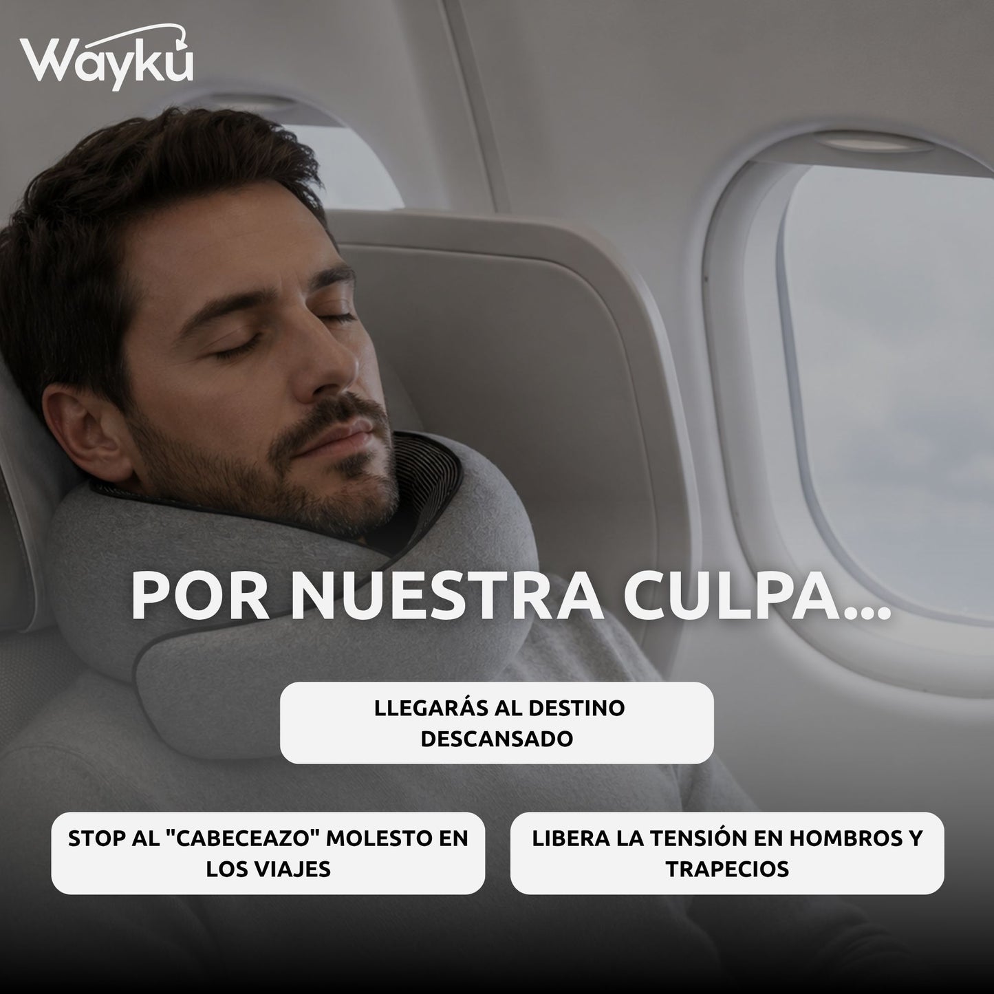 Almohada de Viaje Viscoelástica